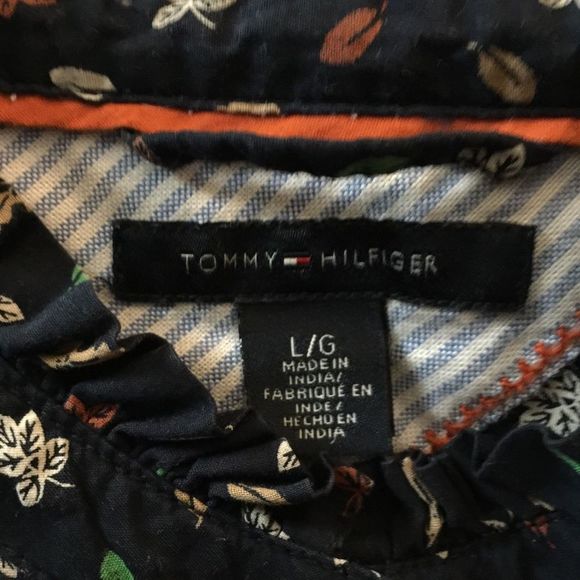 Tommy Hilfiger Button Down Long Sleeve Fall Blouse - Picture 7 of 8